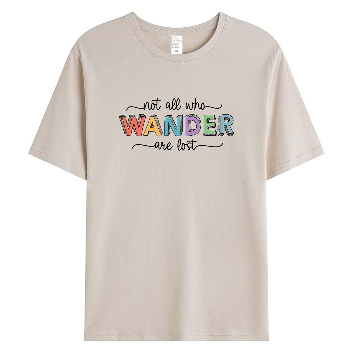 Casual WANDER Print T-Shirt Wo - Outdoor Adventure Vacations ulasan dan harga