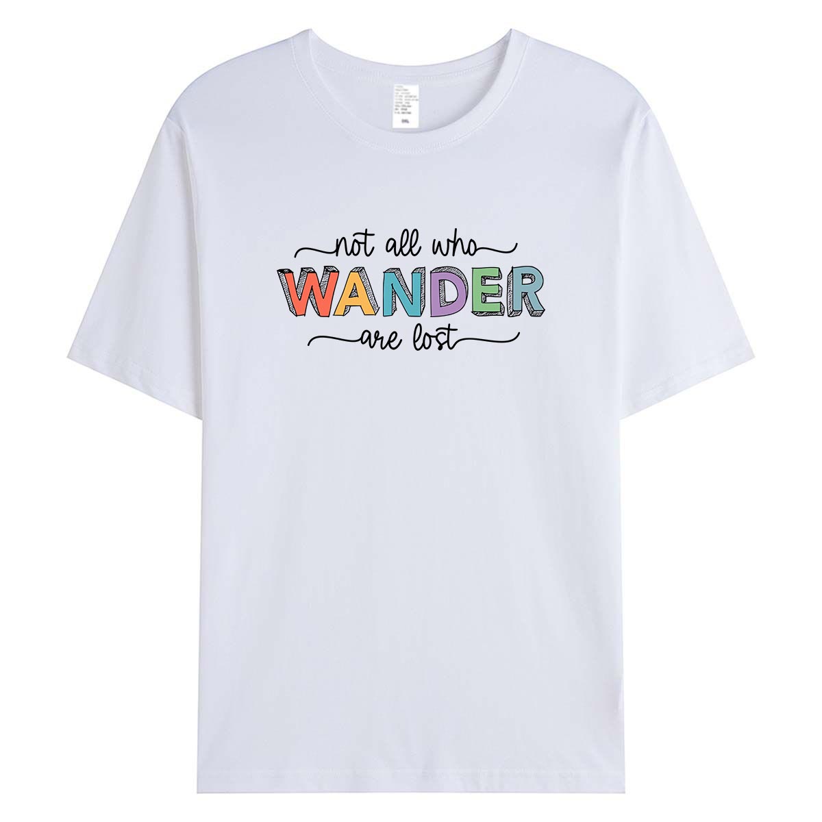 Casual WANDER Print T-Shirt Wo - Outdoor Adventure Vacations ulasan dan harga