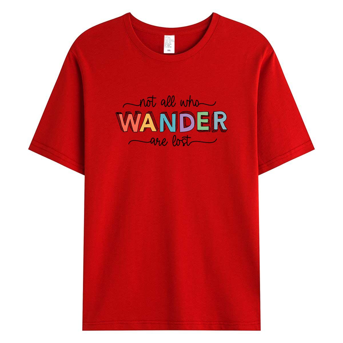 Casual WANDER Print T-Shirt Wo - Outdoor Adventure Vacations ulasan dan harga