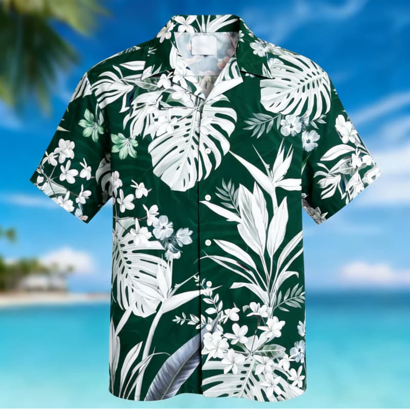 Men's Premium Hawaiian Floral  - Outdoor Adventure Vacations ulasan dan harga