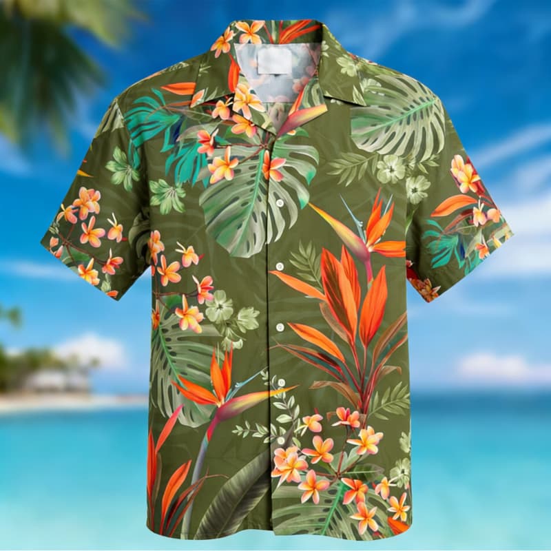 Men's Premium Hawaiian Floral  - Outdoor Adventure Vacations ulasan dan harga