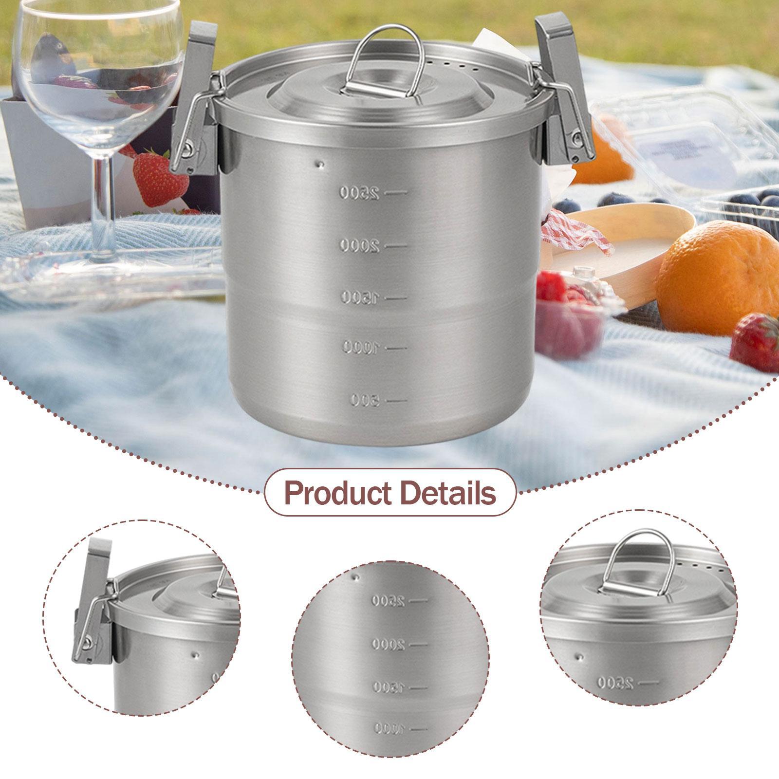 Portable Outdoor Camping Pot w - Adventure Outdoor Equipment ulasan dan harga
