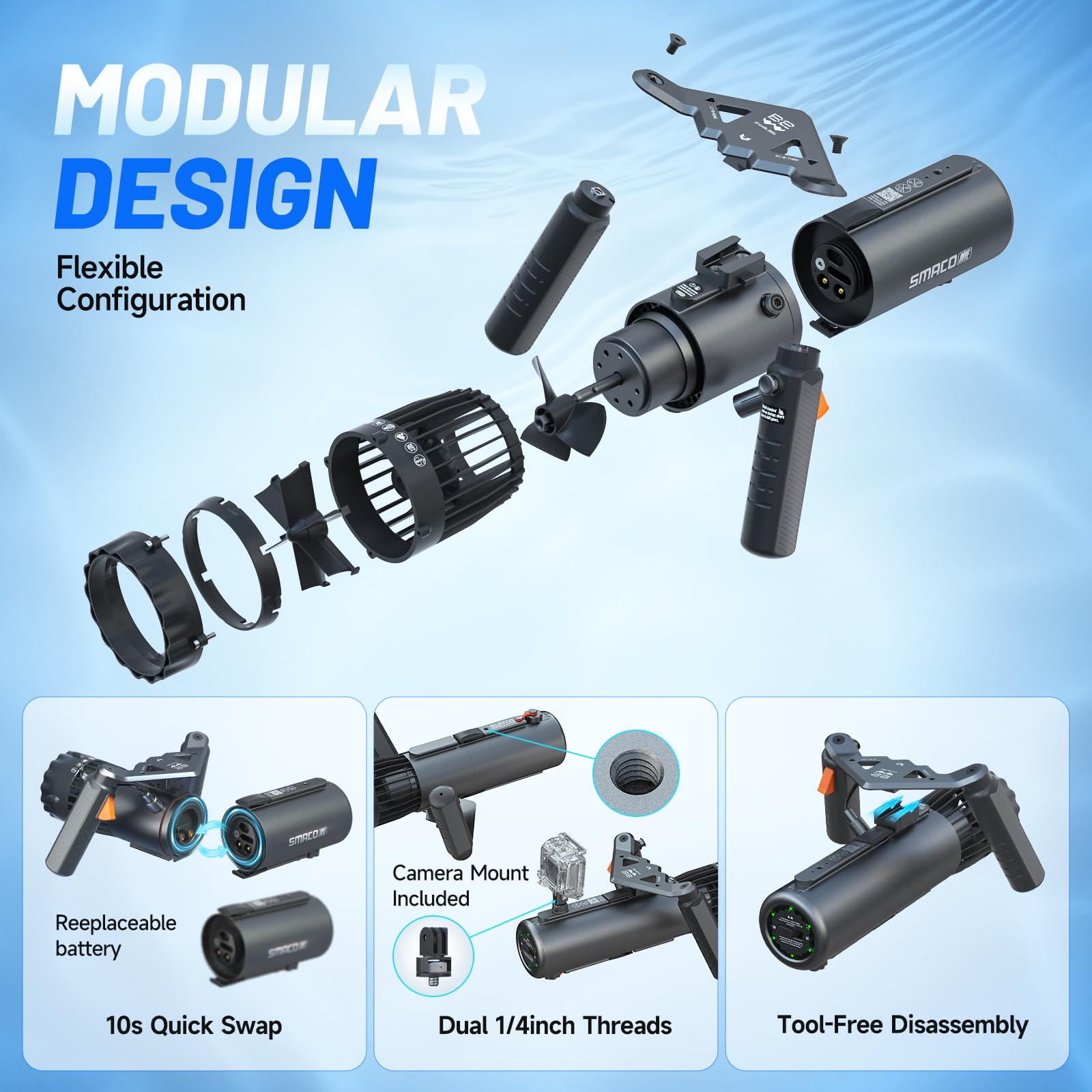 SMACO Mini Scuba Tank Underwat - Outdoor Adventure Vacations ulasan dan harga