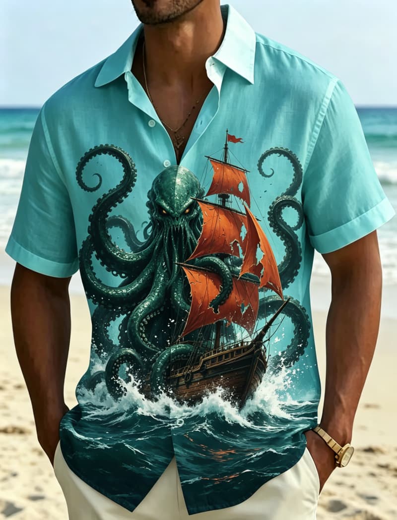 Men's Pirate Adventure Printed - Outdoor Adventure Vacations ulasan dan harga