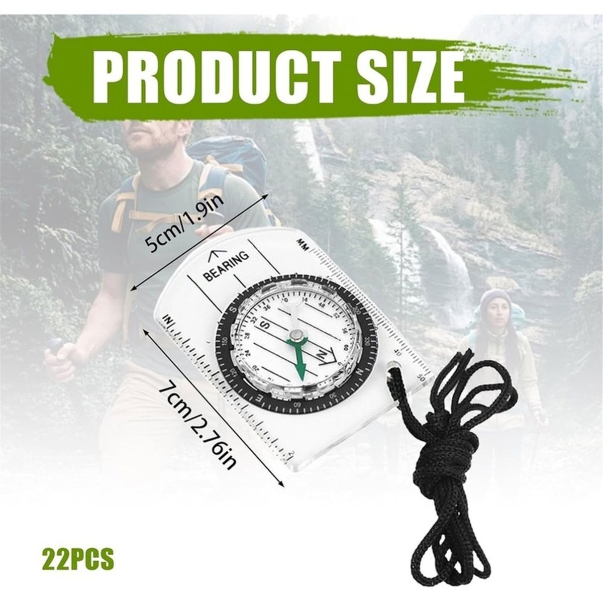 22 Pcs Orienteering Compass,Wa - Map Compass Orienteering ulasan dan harga